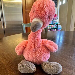 Jellycat Bashful Pink Flamingo Soft Plush Retired Rare Authentic Medium 12"